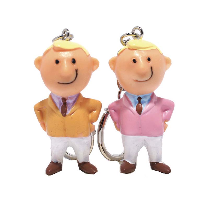 ドイツ ALFI社 キーチェーン 紳士イエロー・ピンクアソート